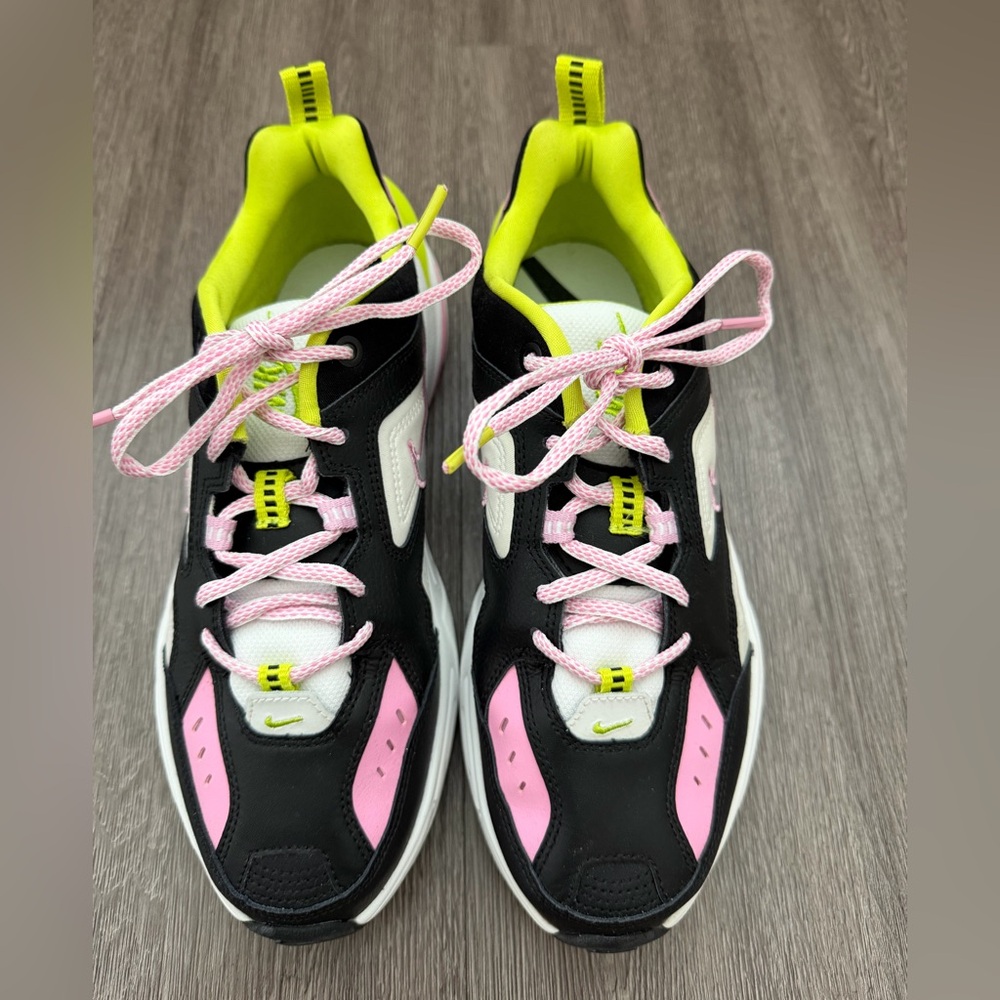 Nike M2K Tekno, Black/Metallic Silver, Size 9.5